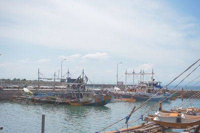 Fishing boats in harbor
