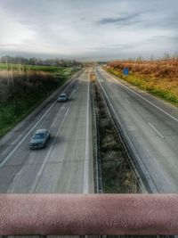 Road passing through highway