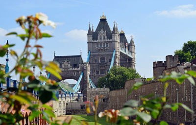 Low angle view of buildings against sky