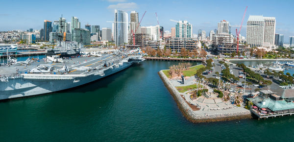 Mighty uss midway - an aircraft carrier of the united states navy, the lead ship of its class.