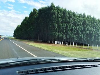 Road passing through country road