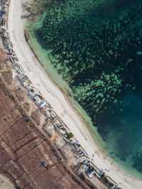 Aerial view of tropical beach