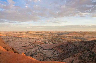 Aerial view of landscape against sky