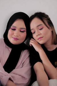 Portrait of a beautiful young woman