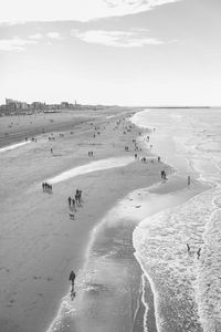 High angle view of beach 