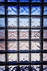 View of sky seen through window