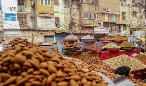 View of market stall