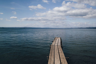 Pier on sea