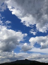 Low angle view of clouds in sky
