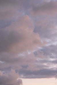 Low angle view of sky during sunset