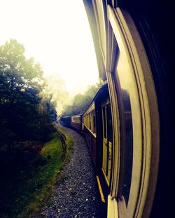 Train on railway tracks