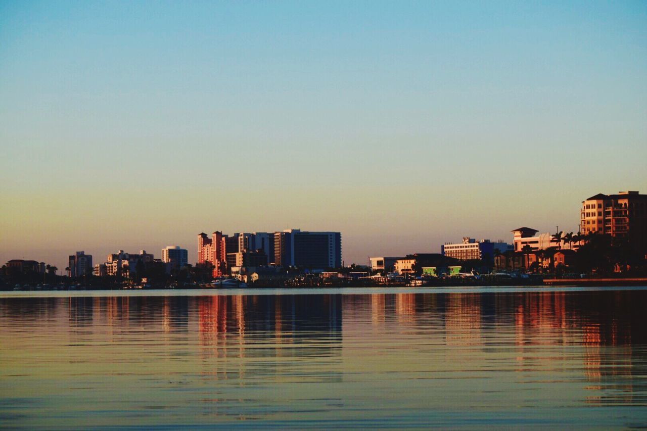 VIEW OF CITY AT WATERFRONT