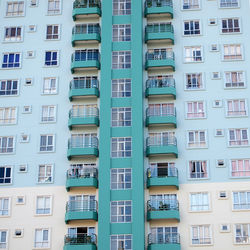 Full frame shot of apartment building