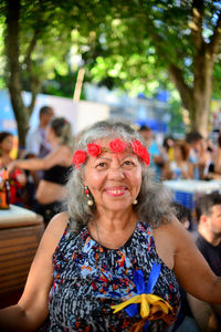 Portrait of a smiling young woman