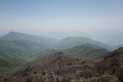 Scenic view of mountains