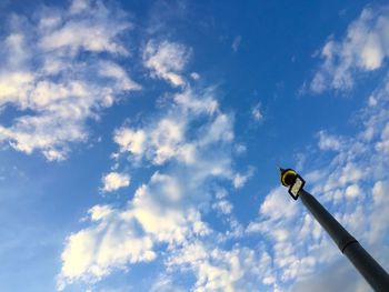 Low angle view of cloudy sky