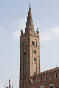 Low angle view of building against sky