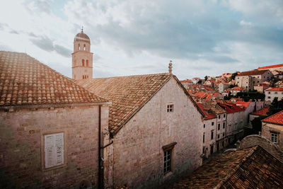 Buildings in city against sky