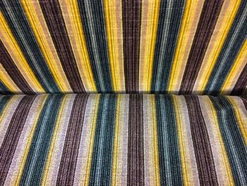 Full frame shot of striped seat