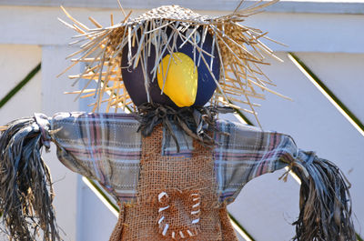 Close-up of decoration hanging outdoors