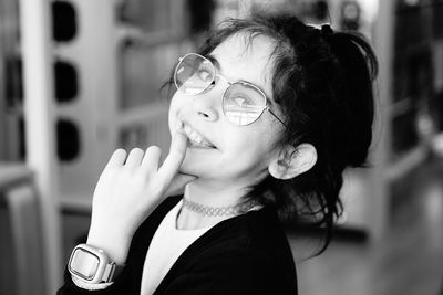 Portrait of a smiling young woman