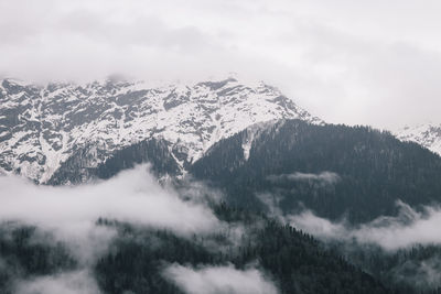 Natural landscape sea misty mountains outdoors