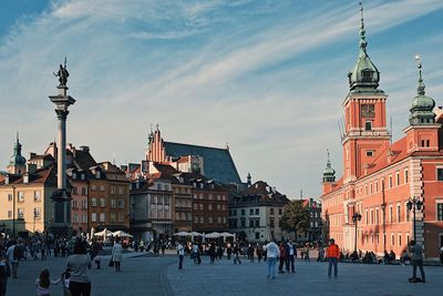 Warsaw old town an royal castle