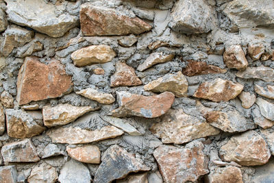 Full frame shot of stone wall