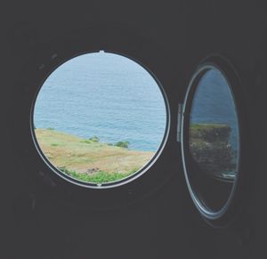 High angle view of wall