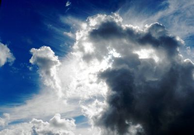 Low angle view of clouds in sky