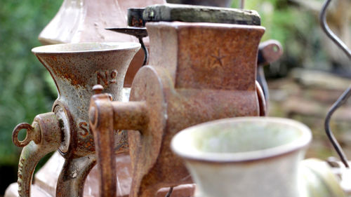 Close-up of rusty metal