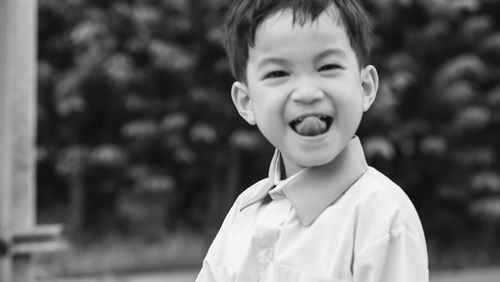 Portrait of cute boy