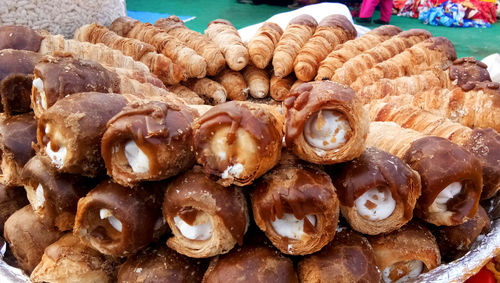 Close-up of food for sale at market