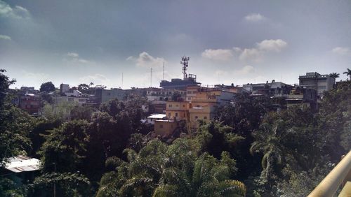 Panoramic view of city against sky