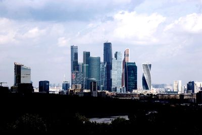 Moscow international business center in city