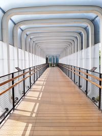 Empty footbridge