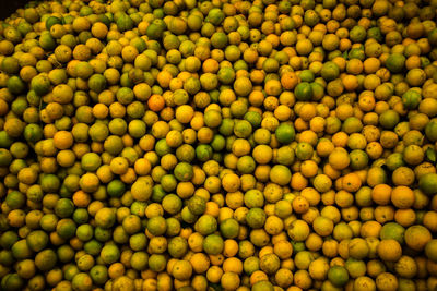 Full frame shot of orange for sale at market stall