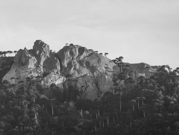 Scenic view of rocky mountains against sky