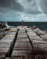 Scenic view of sea against sky