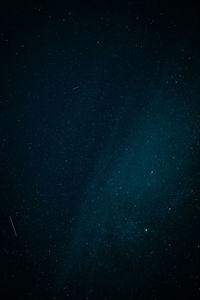 Low angle view of star field against sky at night