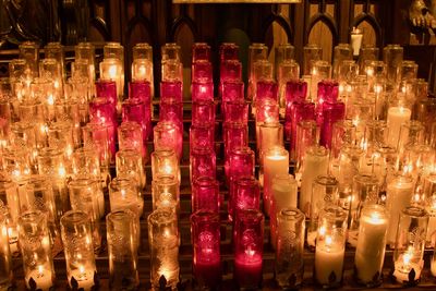 Full frame shot of bottles