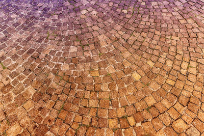 Detail shot of cobblestone