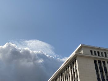 Low angle view of building against sky