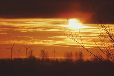 Scenic view of sunset
