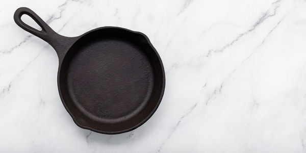 High angle view of ice cream on table