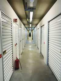 Empty corridor of building