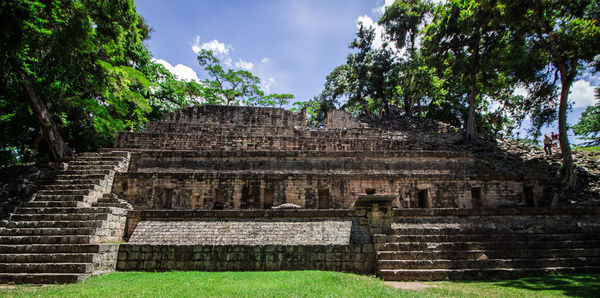 Exterior of temple against sky