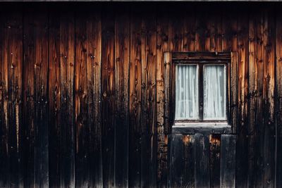 Close-up of wooden post