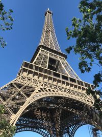 Low angle view of tower against sky