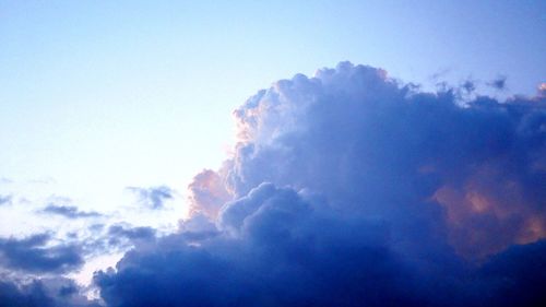 Low angle view of clouds in sky